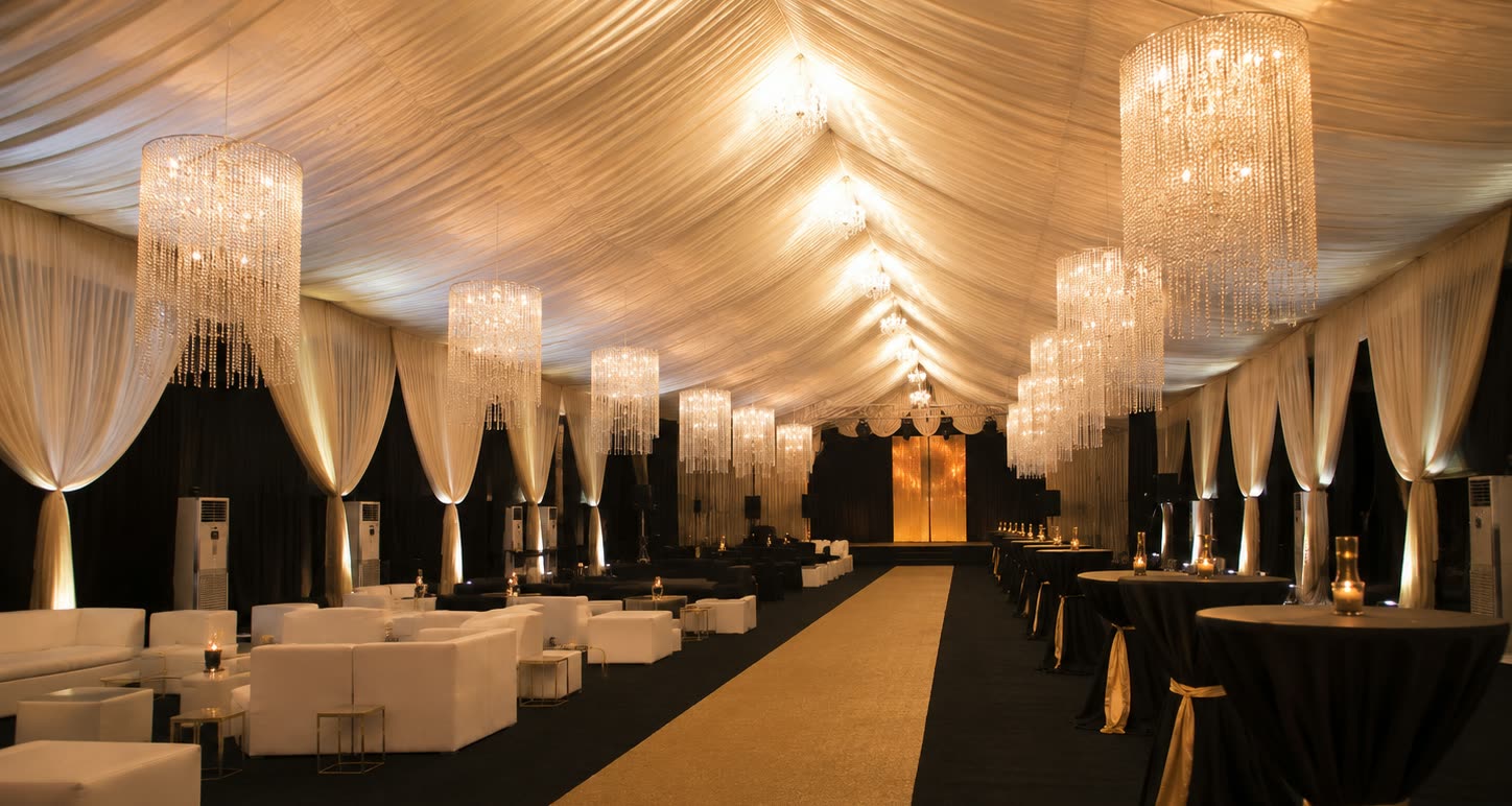 Air-Conditioned Marquee Tent Rental Malaysia setup photo