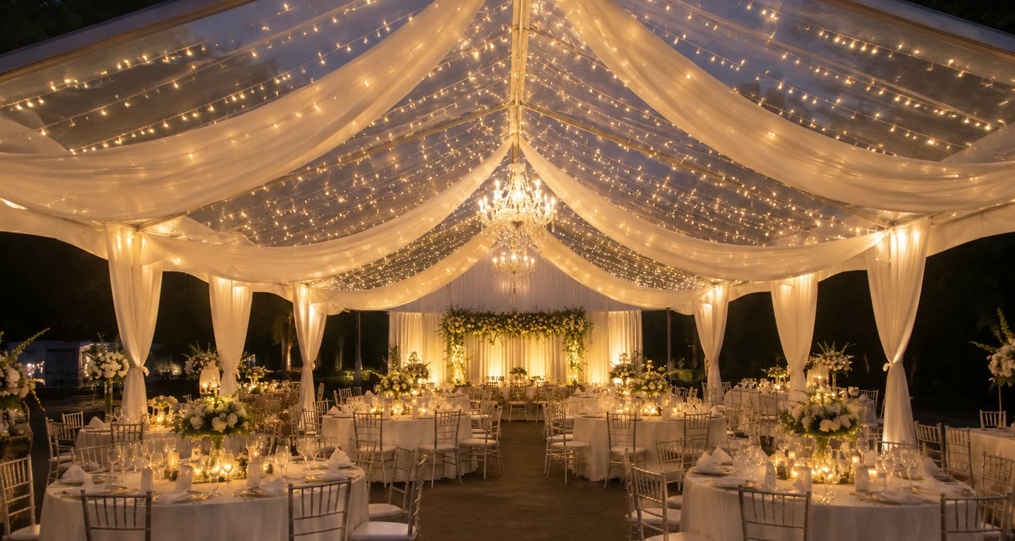 Clear Roof Marquee Tent Rental Malaysia setup photo